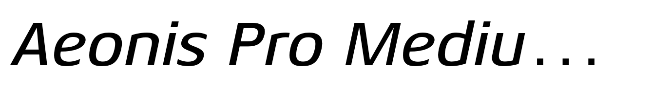 Aeonis Pro Medium Italic